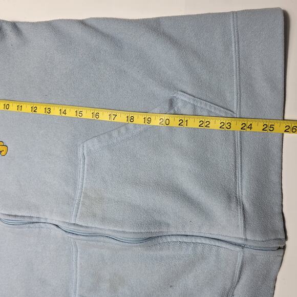 Vintage Winnie The Pooh Disney Full Zip Hoodie Fleece Women's Size 2XL Blue - Picture 8 of 8